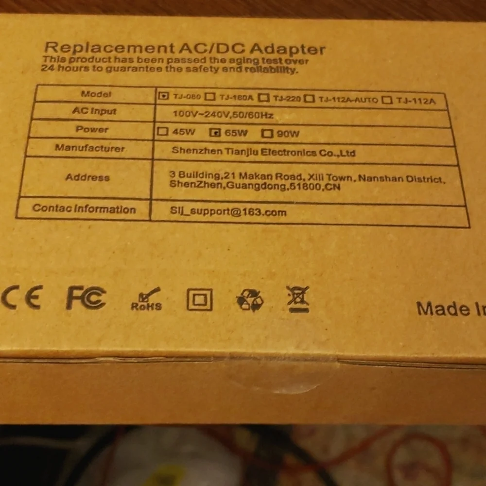 Powbcsic 65W 45W Laptop Charger for Dell Inspiron